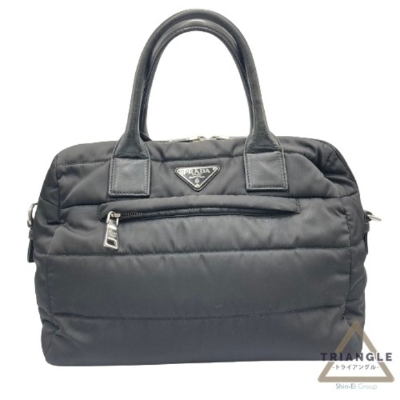 Prada Tessuto Bomber Handbag Black - Picture 1 of 12